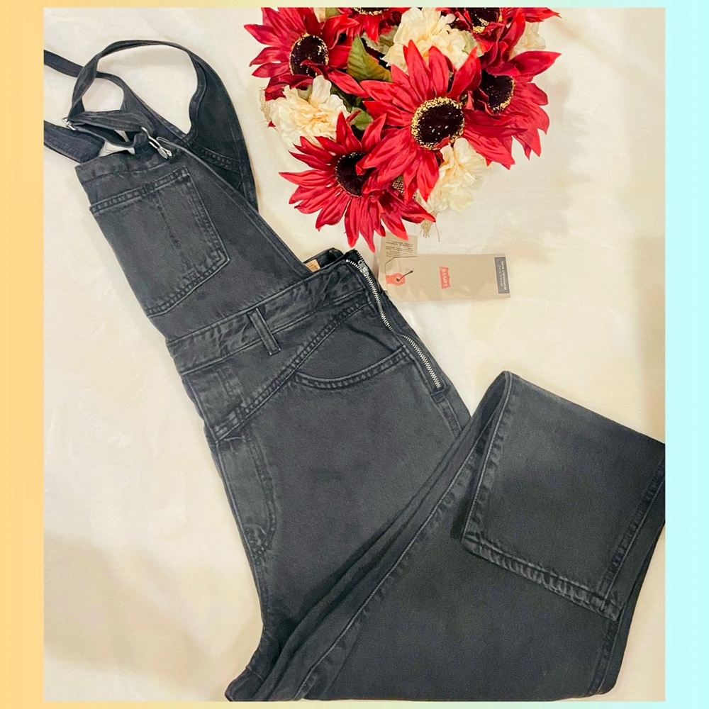 Levi’s woman’s tailored tapered overalls.